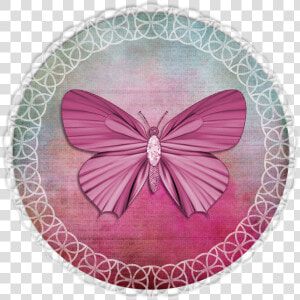 Tag  Lace  Pink  Green  Label  Butterfly  Scrapbooking   Printable Butterfly Template Pink  HD Png Download