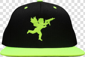 Cupid On Black neon Green Snapback   Vanilla Ice Cupid Logo Hat  HD Png Download