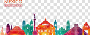 City Mexico Illustration Royalty free Vector Drawing   Mexico Vector Illustration  HD Png Download