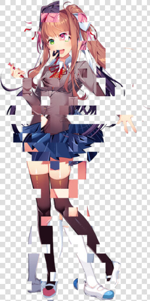 Doki Doki Literature Club Png Transparent Background   Doki Doki Literature Club Glitch  Png Download