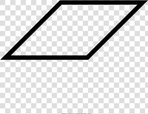 Parallelogram Coloring Page   Line Art  HD Png Download