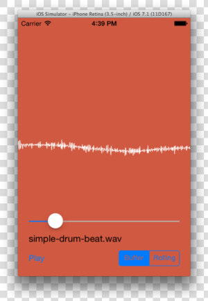 Play Waveform Audio On Iphone  HD Png Download