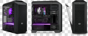 An Edge To Edge Light Grey Tinted Tempered Glass Side   Cooler Master Mastercase Mc500p  HD Png Download