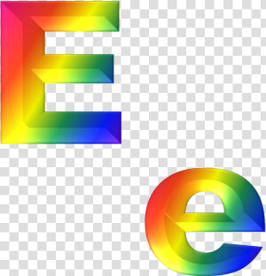 Letter E 3d Free Photo   Letter E Rainbow  HD Png Download