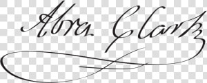 Abraham Clark Signature On The Declaration Of Independence  HD Png Download