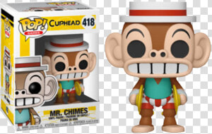 Chimes Us Exclusive Pop Vinyl Figure   Funko Pop Cuphead  HD Png Download