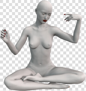 Woman Sitting Pose Nuse  HD Png Download