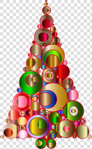 Christmas Decoration   Colourful Christmas Tree Png  Transparent Png