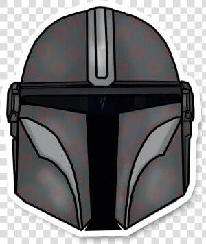 Image Of Mandolorian Donut Helmet   Boba Fett  HD Png Download