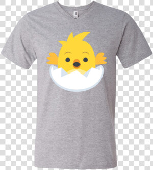 Chick Emoji Men S V Neck T Shirt   Supreme V Neck  HD Png Download