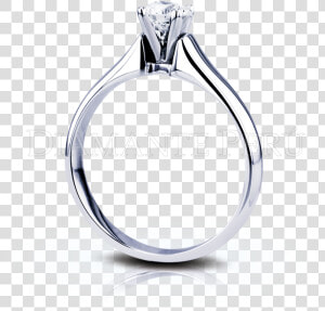 Sortija De Compromiso Modelo   Anillos De Compromiso En Oro Blanco  HD Png Download