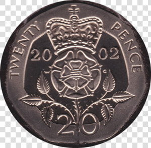 2002 Twenty Pence Proof   20 Pence  HD Png Download