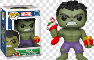 Marvel Holiday Pop With Christmas Stocking Vinyl Figure   Eb Games Pop Marvel  HD Png Download