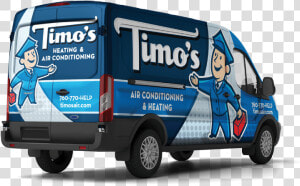 Hvac Contractors On Their Way To Help Resolve An Hvac   Unique Plumbing Truck  HD Png Download