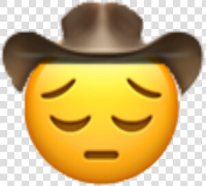  remix  emoji  howdy  cowboy  iphone  freetoedit  sad   Lil Nas X Emoji  HD Png Download