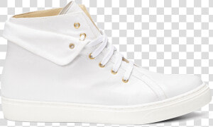 White Nappa Canvas   Skate Shoe  HD Png Download