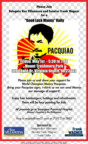 Good Luck Manny Rally   Logo Vector Manny Pacquiao Art  HD Png Download