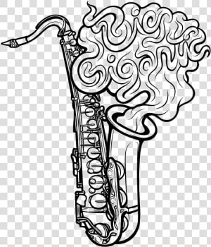 Saxophone Png  drawn Saxophone Chibi   Big Gigantic Art  Transparent Png