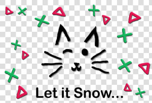 Let It Snow Graphic Design © 2018 Ericarobbin  HD Png Download