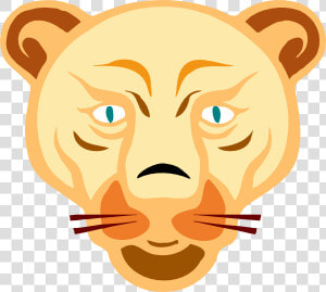 Lion Face Svg Clip Arts   Clipart Lion Face  HD Png Download