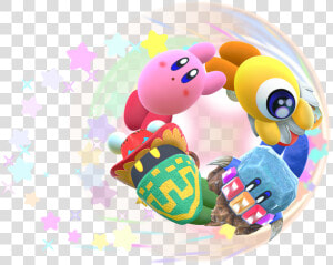 Kirby Star Allies Friend Help Circle Artwork  HD Png Download