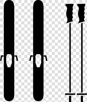 Ski Sticks   Skis Icon Png  Transparent Png