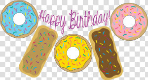 Donut banner From Donut Printables At Mandy S Party   Print Happy Birthday Printable  HD Png Download