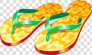 Transparent Sandals Clipart   Flip Flop Clipart  HD Png Download