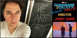 Clip Art James Gunn On Set   Poster  HD Png Download