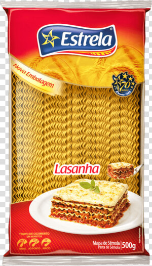 Macarrão Para Lasanha Estrela  HD Png Download