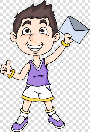 Mail Boy Clip Arts   Boy Pointing An Object Clipart  HD Png Download