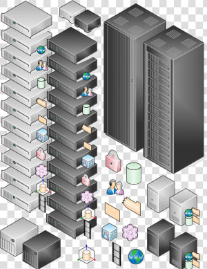 3d Data Center Visio Stencils  HD Png Download