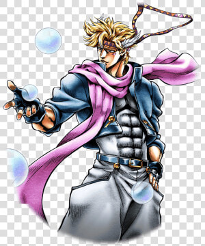 Transparent Bubbles   Caesar Zeppeli Official Art  HD Png Download