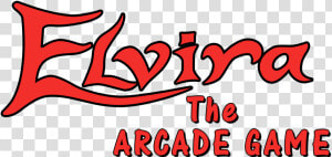 Elvira The Arcade Game Logo  HD Png Download