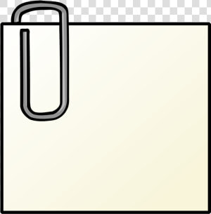 Note With Paperclip Png Clip Arts  Transparent Png