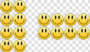 Multiplication Division Same But Different Smileys   Same But Different Multiplication  HD Png Download