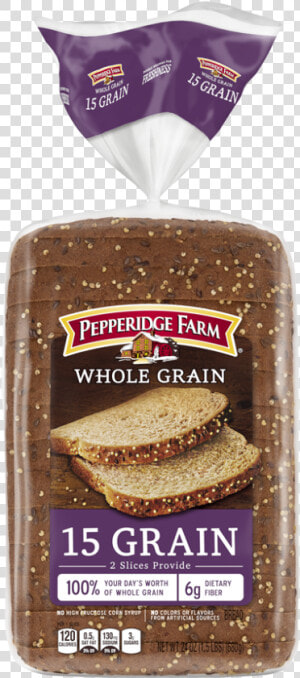 Pepperidge Farm Whole Wheat Bread   Png Download   Whole Wheat Bread Pepperidge Farm  Transparent Png