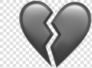  heart  brokenheart  gray  grey  greyheart  greybrokenheart   Broken Heart Emoji Png  Transparent Png