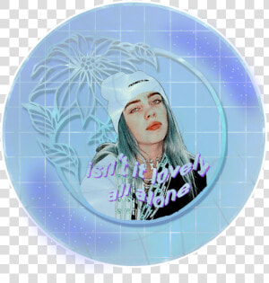  billieeilish  lovely  blue  aesthetic  edit  billie   Billie Eilish Aesthetic Edit  HD Png Download