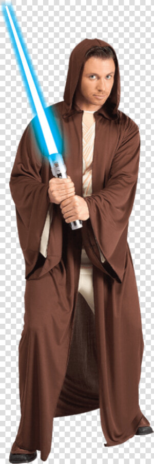 Adult Jedi Knight Robe   Star Wars Adult Costume Diy  HD Png Download