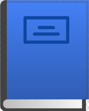 Blue Book Icon   Blue Book Emoji  HD Png Download