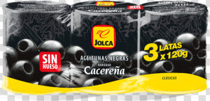 Aceituna Negra 3x120g De Jolca   Grape  HD Png Download