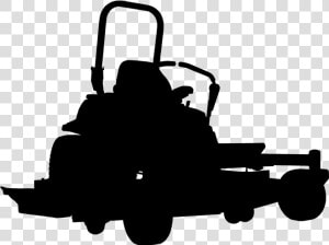 Lawn Mower Clipart Silhouette   Outline Of Zero Turn Mower  HD Png Download