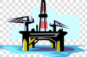 Gas Vector Oil Rig   Oil Rig Vector Png  Transparent Png