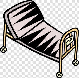 Stretcher Vector Image Illustration Of Bed Wheeled  HD Png Download