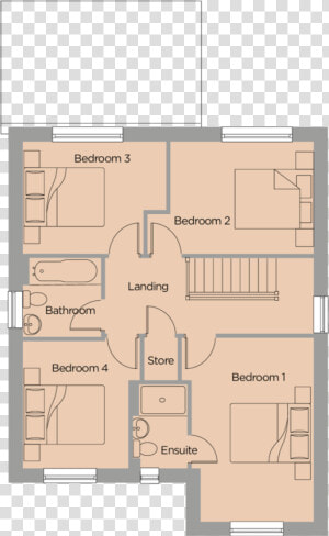 The Woodlands Floorplan Nightingale 2   Floor Plan  HD Png Download