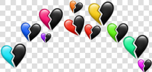  heartcrown  love  heart  emoji  brokenhearts  brokenheart   Graphic Design  HD Png Download