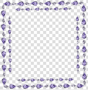 Diamond Border Clip Art   Transparent Diamond Bling Bling Border  HD Png Download