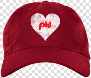 Philly Baseball Heart Brushed Twill Unstructured Embroidered   Philadelphia  HD Png Download