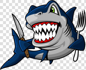 Tooth Vector Shark   Hungry Shark Cartoon Png  Transparent Png